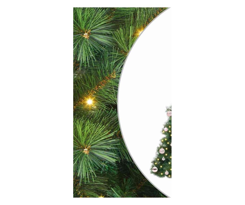 vidaXL Artificial Christmas Tree with 300 LED Green 180 cm PE and PVC