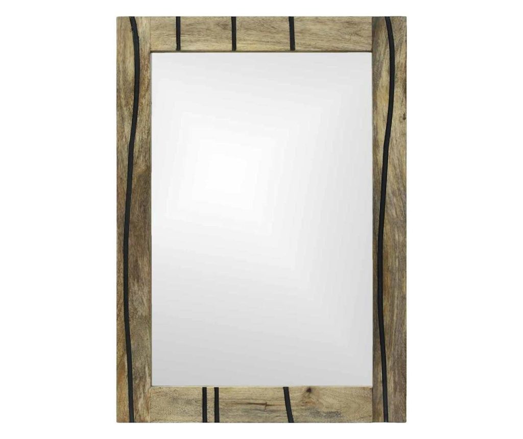 vidaXL Oglindă pentru baie cu oglindă Maro 50 x 2.5 x 70 cm