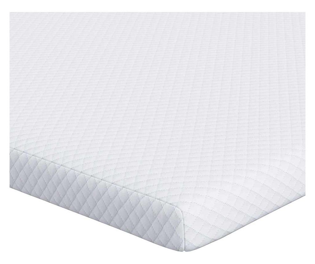 vidaXL Mattress Topper White 180 x 200 cm Jacquard Fabric