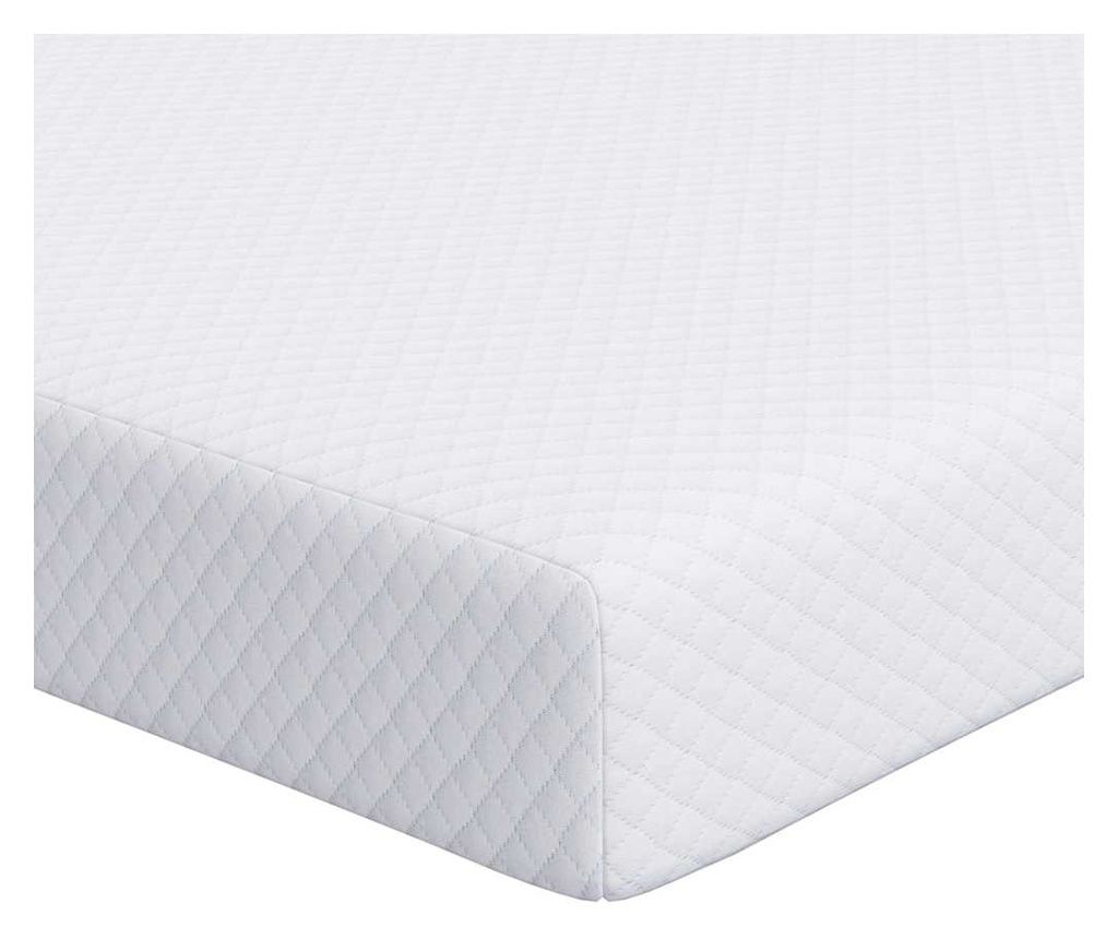 vidaXL Mattress Topper White 140 x 200 cm Jacquard Fabric