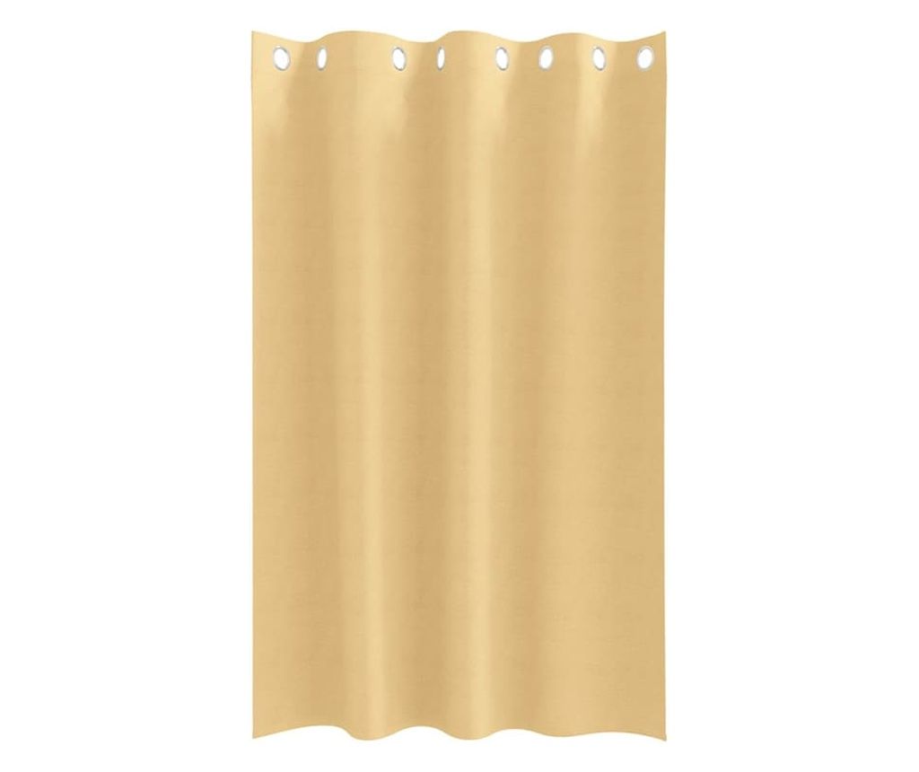 vidaXL Blackout Curtains with Ring 2 pcs Beige 175 x 140 cm Polyester