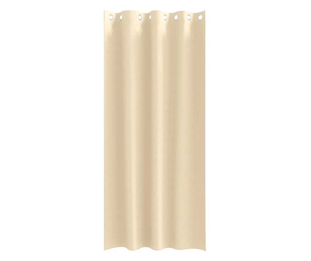 vidaXL Blackout Curtains with Ring 2 pcs Cream 245 x 140 cm Polyester
