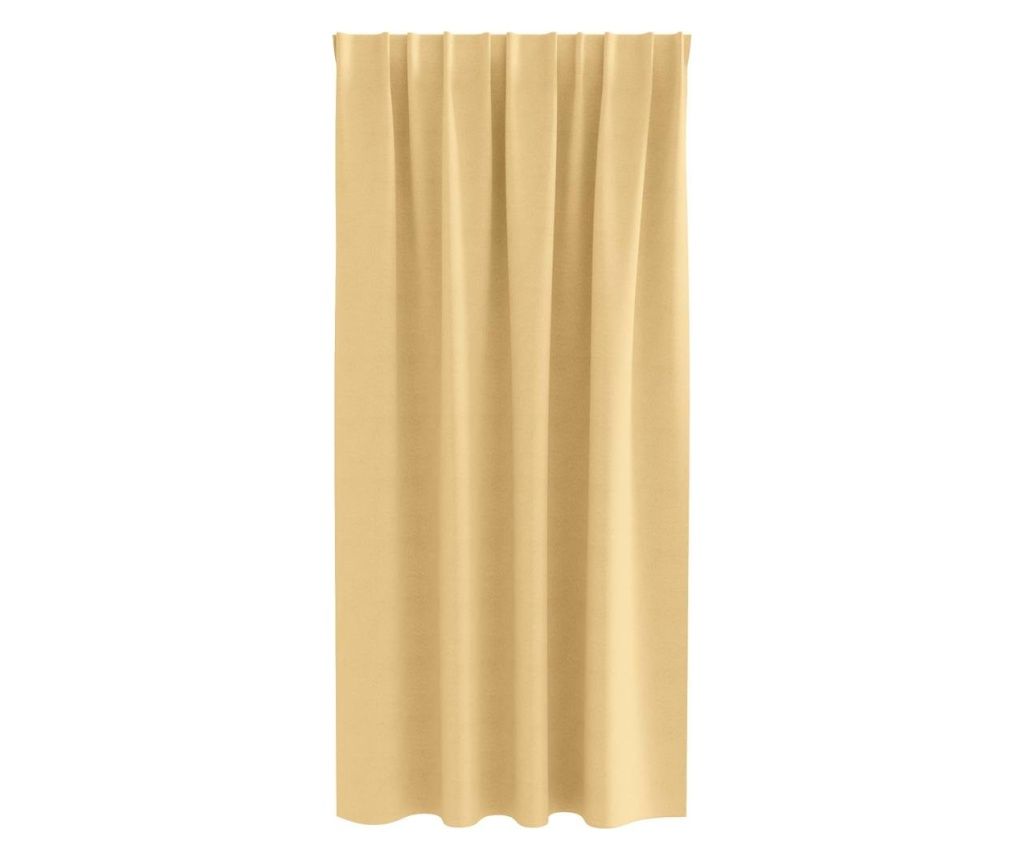 vidaXL Opaque Curtains with Ring 2 pcs Beige 175 x 140 cm Polyester