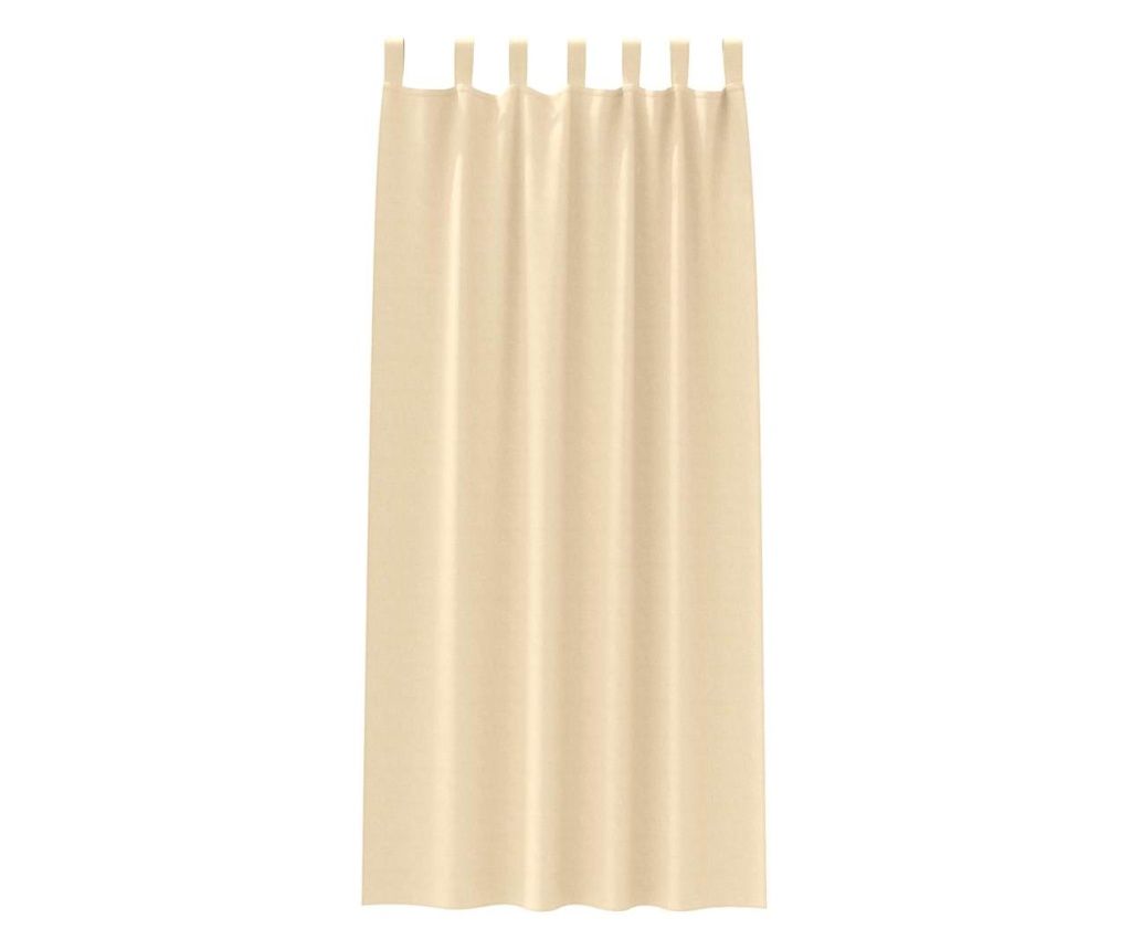 vidaXL Blackout Curtains with Rings 2 pcs Cream 260 x 140 cm Polyester