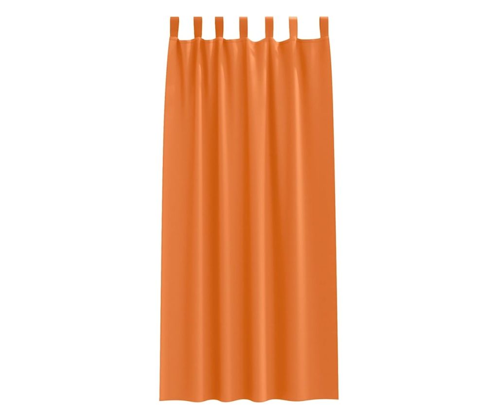 vidaXL Perdele Opaque cu Inel Portocalie Aprinsă Poliester