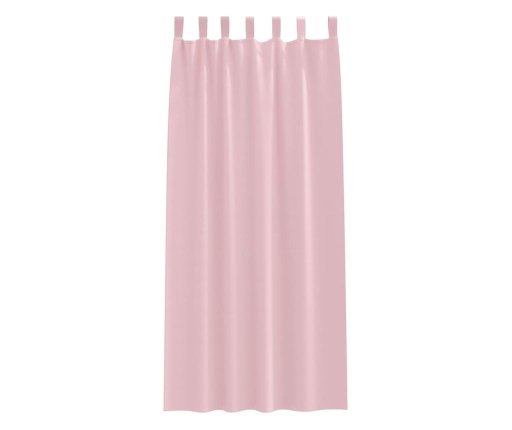 vidaXL Perdele Opaque cu Inel Roz bebe Poliester