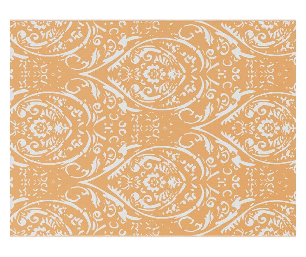 vidaXL Covor de exterior ARAKIL portocaliu și alb 300 x 400 cm PP