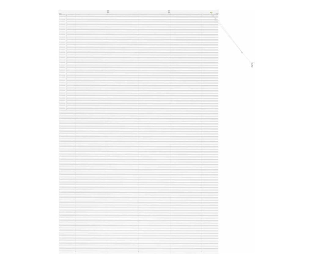 vidaXL Venetian Blinds Manual White 220 x 145 cm Aluminum