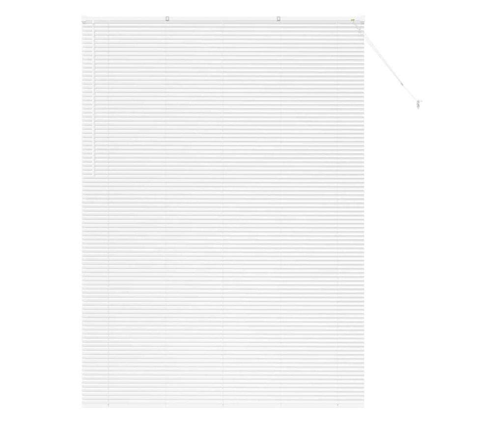 vidaXL Venetian Blinds Manual White 220 x 155 cm Aluminum