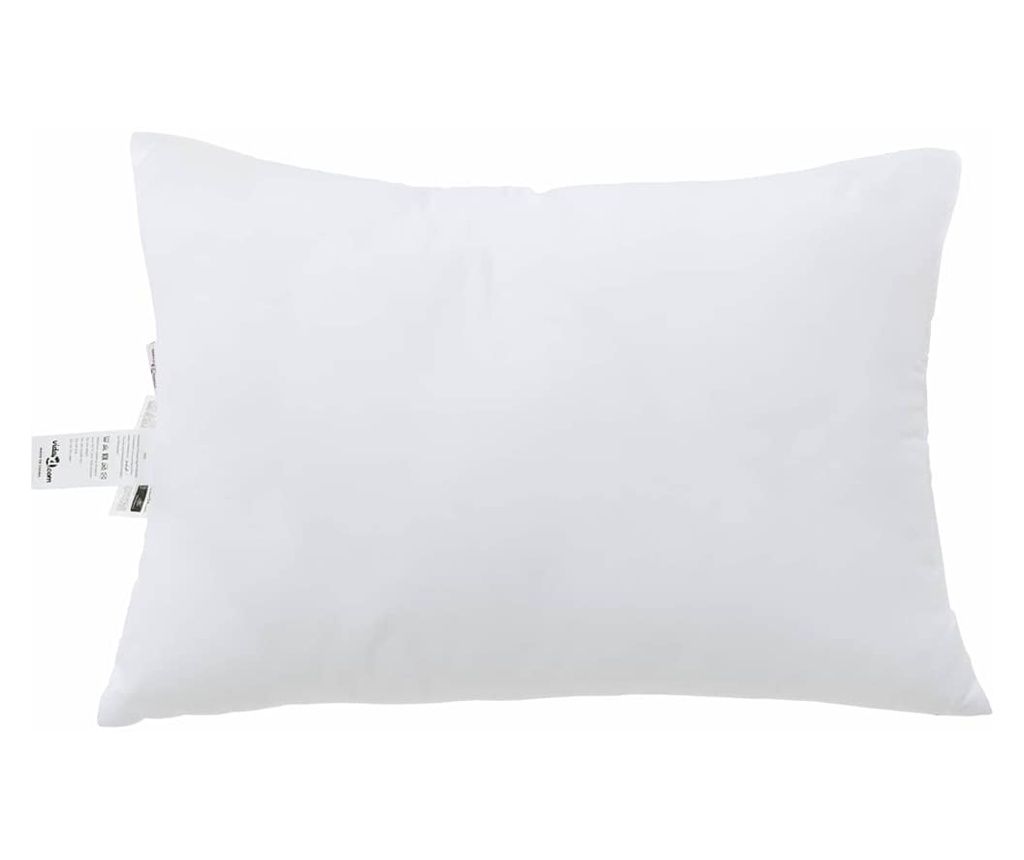 vidaXL Pillow with Cushion 2 pcs White 61 x 41 x 20 cm Polyester