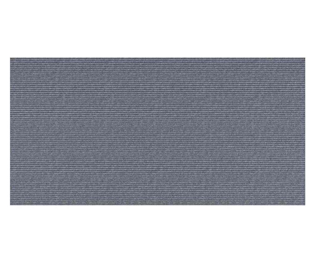 vidaXL Rug Runner Light Gray 100 x 200 cm Fabric