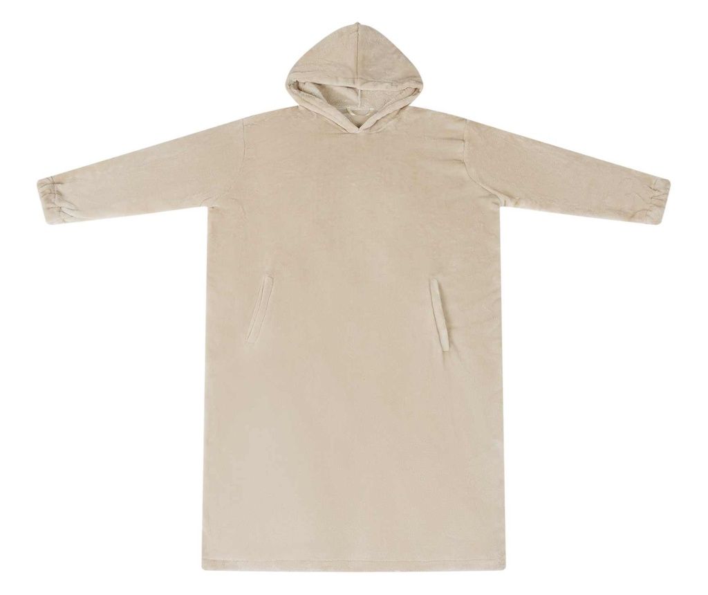 vidaXL Hanorac pătură Bej l Flanelă