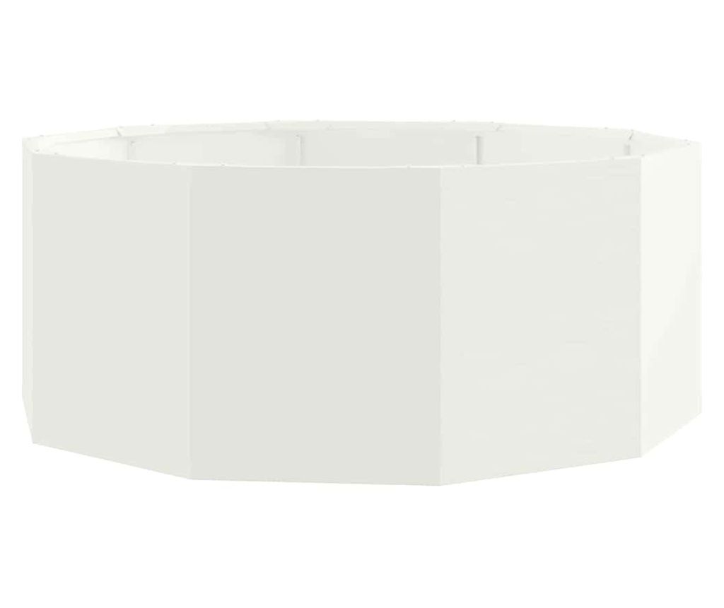 vidaXL Jardinieră Alb 90 x 90 x 35 cm Oțel