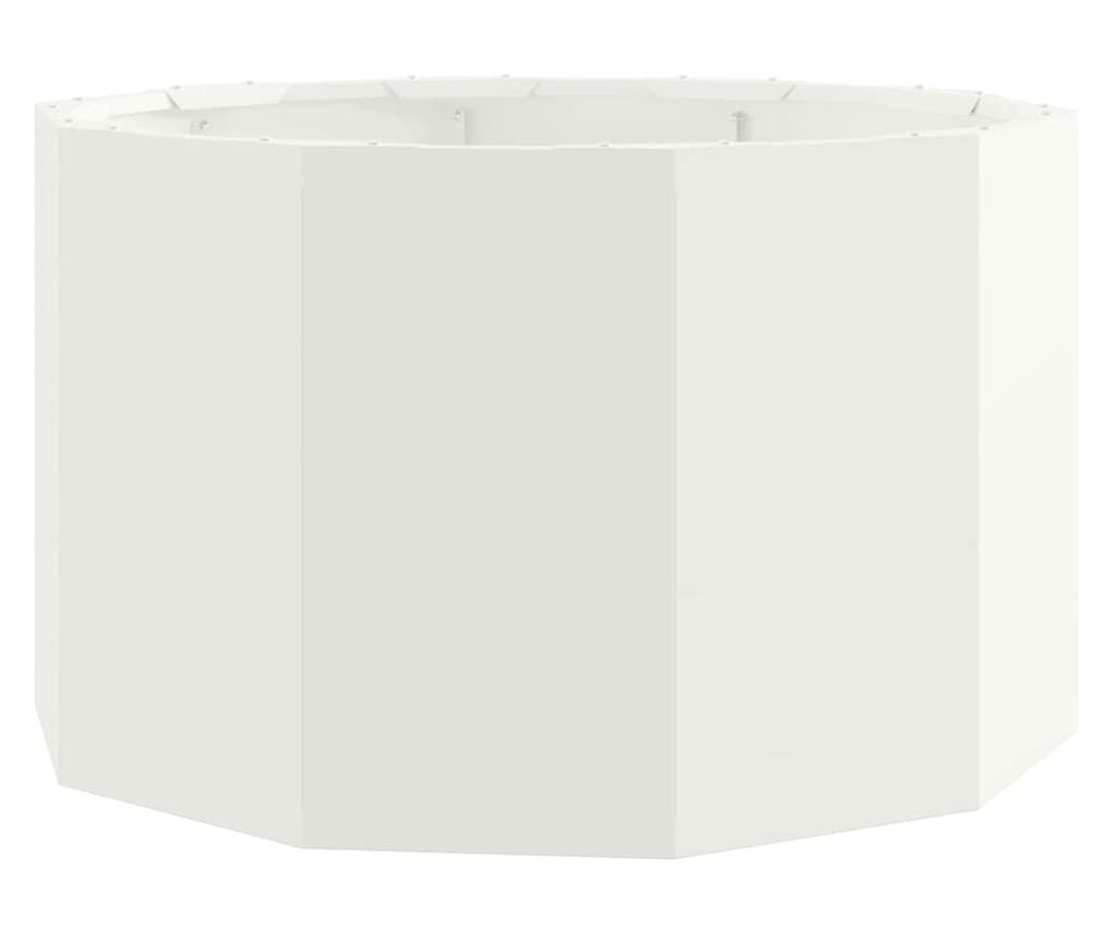 vidaXL Jardinieră Alb 60 x 60 x 35 cm Oțel