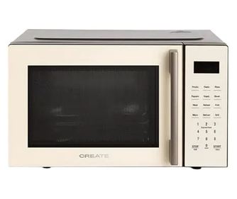 Микровълнова фурна CREATE, Studio, 23 литра, 10 нива на мощност, 8 автоматични програми, функция грил, крем