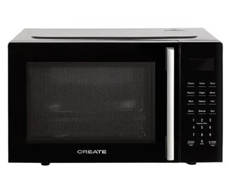 Студийна микровълнова фурна, 23 литра, CREATE, черна
