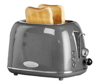 ProfiCook kenyérpirító, Retro, két szelet kenyér, 6 barnítási fokozat, újramelegítő funkció, kiolvasztó funkció, törlő funkció,