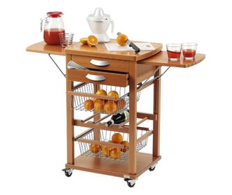 Raft mobil pentru depozitare, Arredamenti Italia, Santiago, lemn cires