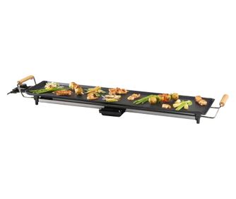 XXL DOMO elektromos főzőlap, Teppanyaki, 90 x 22 cm, 1800 W, fekete