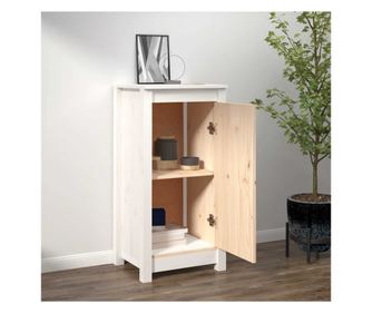 Omarica, bela, 40x35x80 cm, masivni borovec