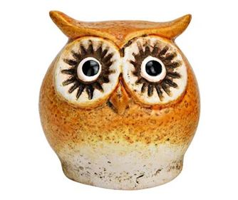 Figurina bufnita, ceramica, 7x8x6 cm