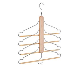 Umeras organizator pentru 4 camasi/haine, Lemn, Natur