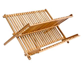 Сушилник за съдове Cross, Бамбук, 42 см ширина, 24,5 х 42 х 33 см