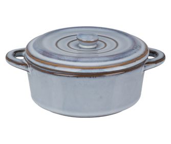 Комплект от 4 рамекини с капаци Koopman International, керамични, 17x13x6 см, 350 мл, многоцветни