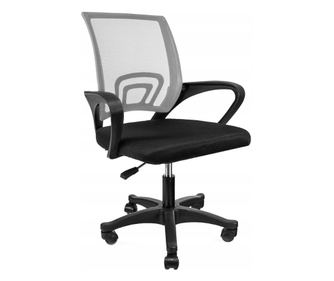 Jumi Ergonomikus Irodai Szék, Szellőző Háló, Fekete Alap, Szürke, Állítható