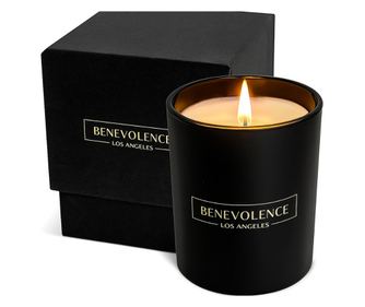 Lumanari parfumate, Benevolence LA, aroma de lemn Oud, 100% naturale, 170 g, ardere 35h, set