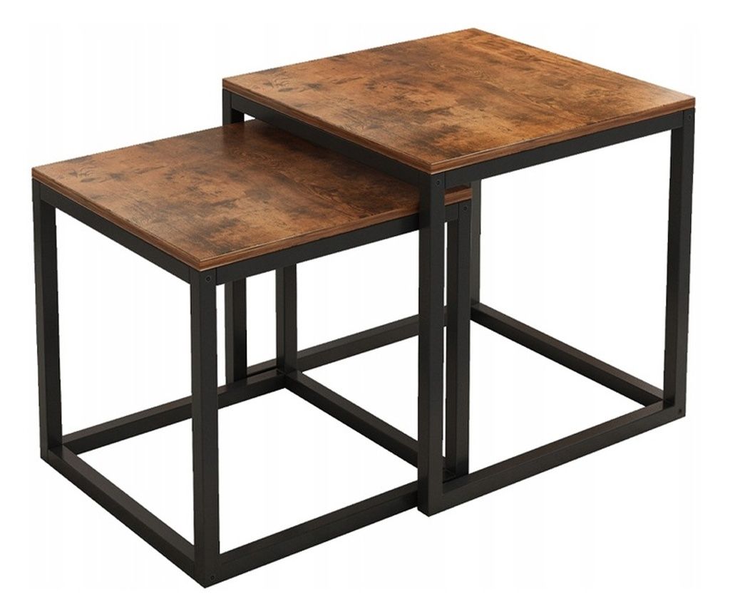 Masă de cafea pătrată pliabilă 2 în 1, set de mese pentru sufragerie