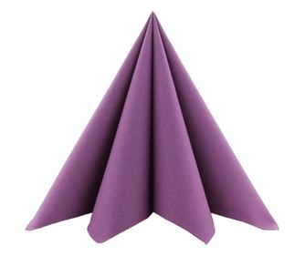 Ünnepi asztali szalvéták, Linclass - Padlizsánszínű (sötétlila) / 40 x 40 cm / 50 db