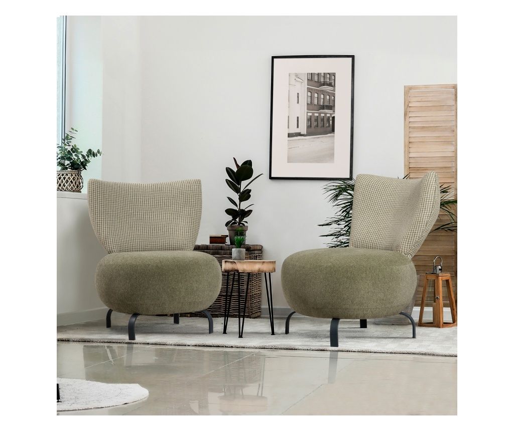 Set fotelja 589, Zelena