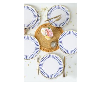 Servisni tanjuri (6 komada) 372, mat bijeli