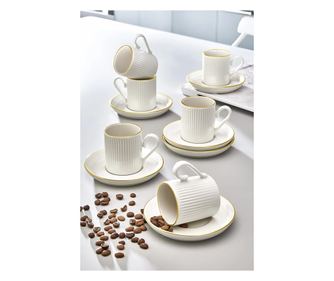Set šalica za kavu (12 komada) 428, bijela