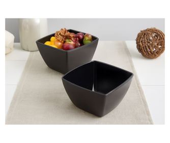 Set de Boluri din Sticlă (2 Bucăți) 621, Negru