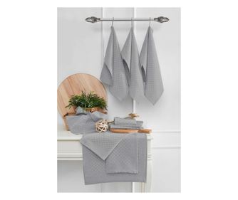 Комплект кухненски кърпи (10 броя) 133, Тъмно сиво