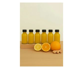 Üvegpalack Készlet (6 db) 746, Átlátszó, Fekete