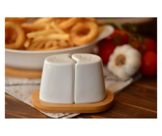 Set bambus posuda za začine (3 komada) 859, orah, bijela