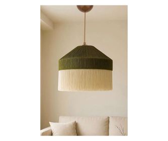 Lustr 432, zelená, krémová