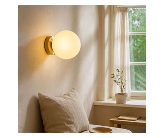 Stenska svetilka 804, bela, starinska patina