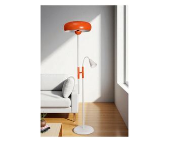Lampă de podea 800, Portocaliu, Alb