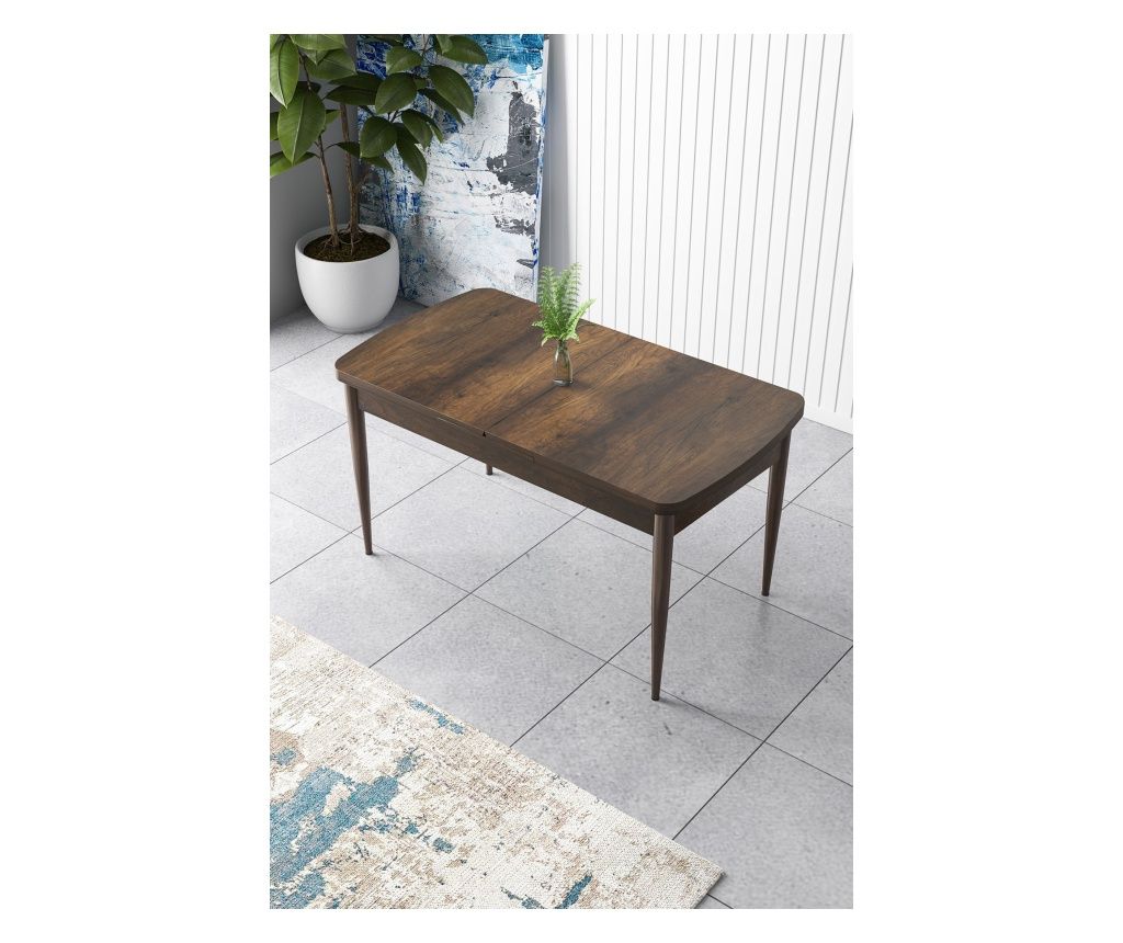 Dining Table 599, Baroque, Brown