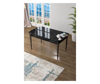 Blagovaonski stol 582, crni mramor, crni