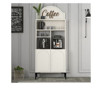 Omarica za kavo 680, krem, črna