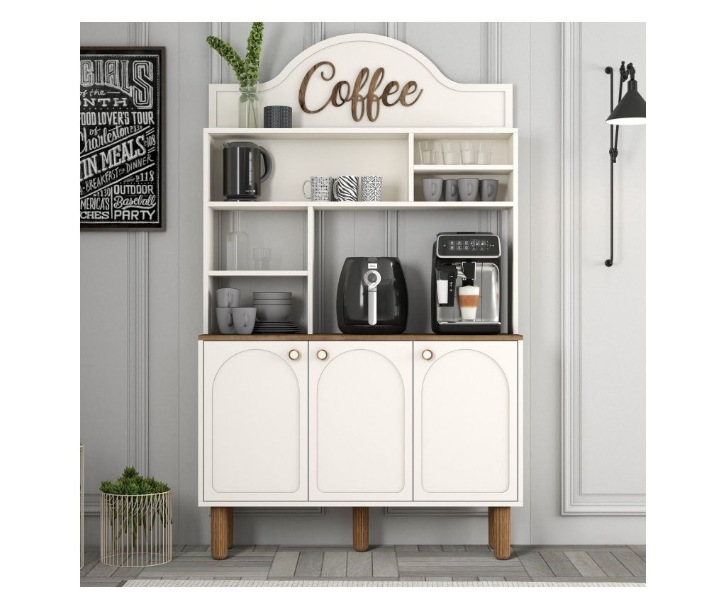 Coffee Bar Cabinet 899, Cream