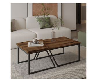 Dohányzóasztal szett 789, rusztikus dió