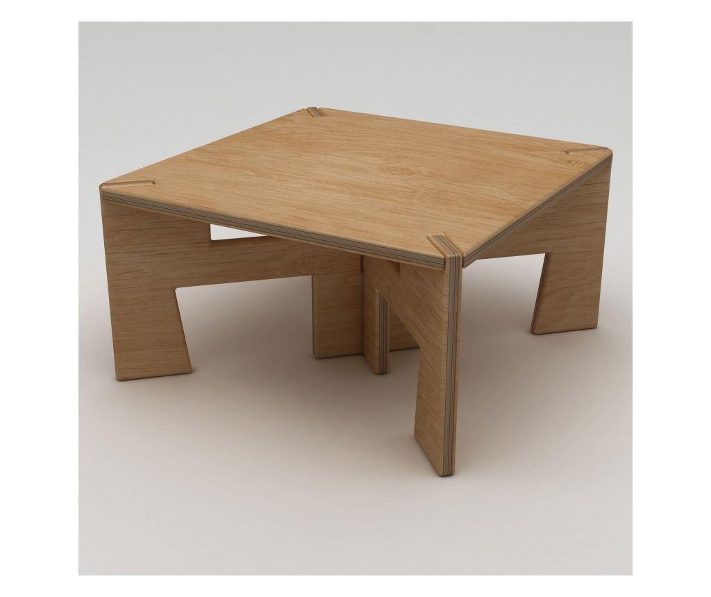 Τραπεζάκι σαλονιού 623, Φυσικό ξύλο