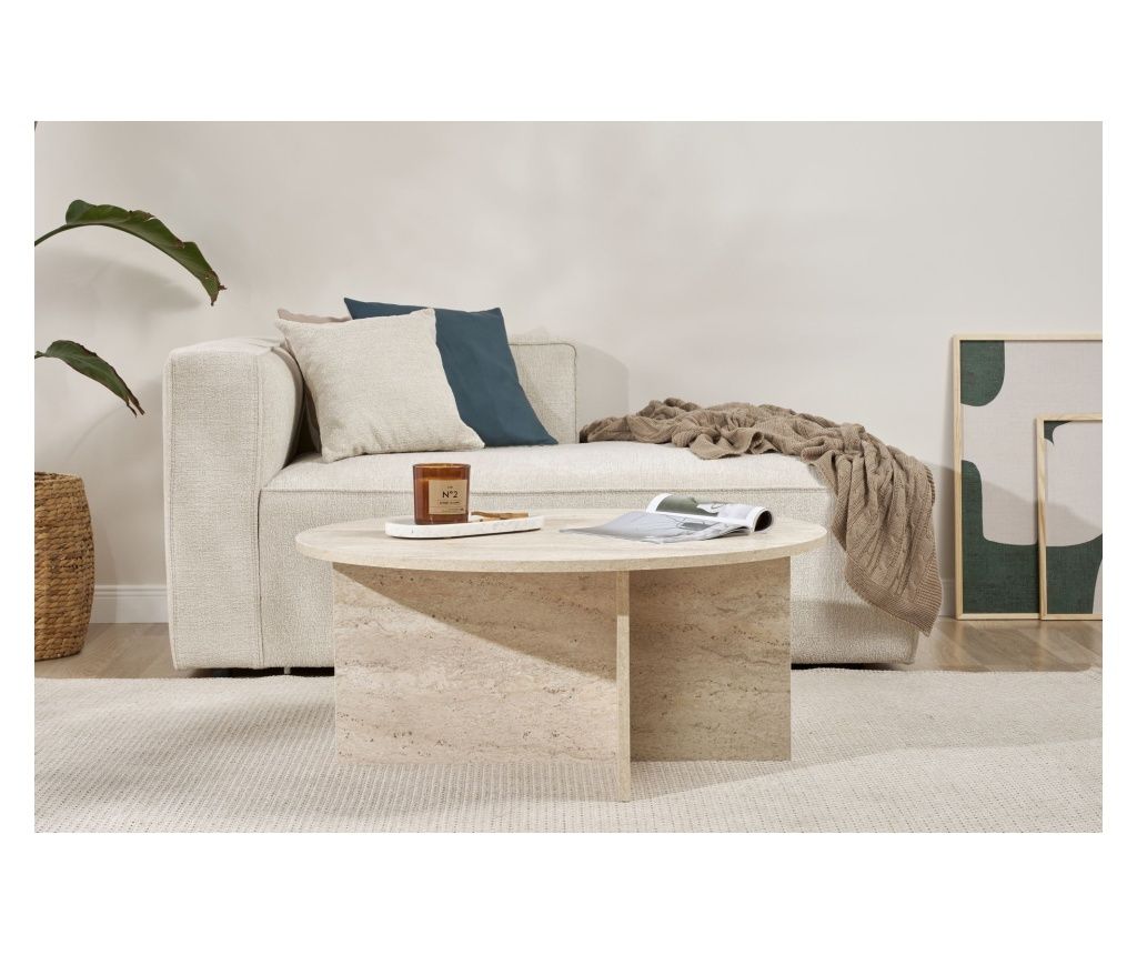 Masuță de cafea 389, Travertin