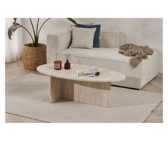 Klub stol 651, Travertin